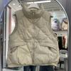 Light Down Vest Women's Short New White Duck Down Small Stand-up Neck Down Jacket Vest Foreign Style Jacket