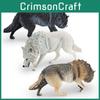 PVC Wildtier-Modellset für Kinder mit realistischer nordamerikanischer Wolfsdekoration
