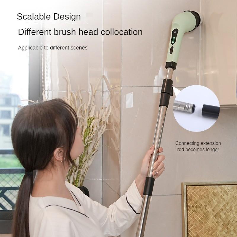 Household Kitchen Spin Scrubber Handheld Powerful Cleaning Tool Multifunctional Wireless Electric Cleaning Brush