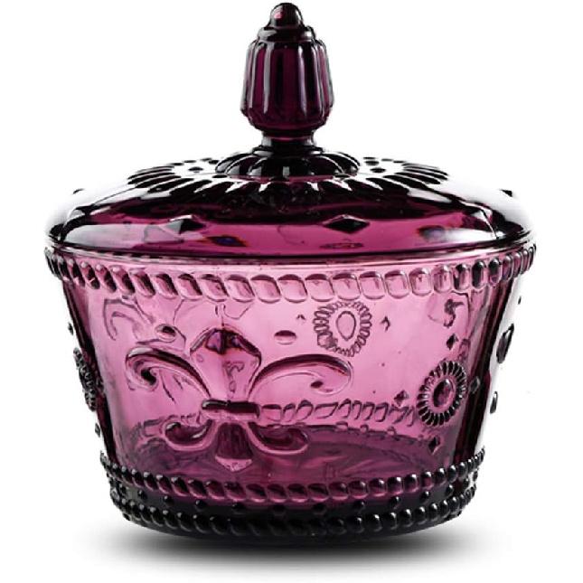 Europejski Retro Nostalgiczny Trójwymiarowy Reliefowy Kolorowy Szklany Słoik Słoik na Cukierki Słoik na Przyprawy z Pokrywką