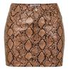 AmyLynn Womens/Ladies Snake Print Faux Leather Regular Mini Skirt