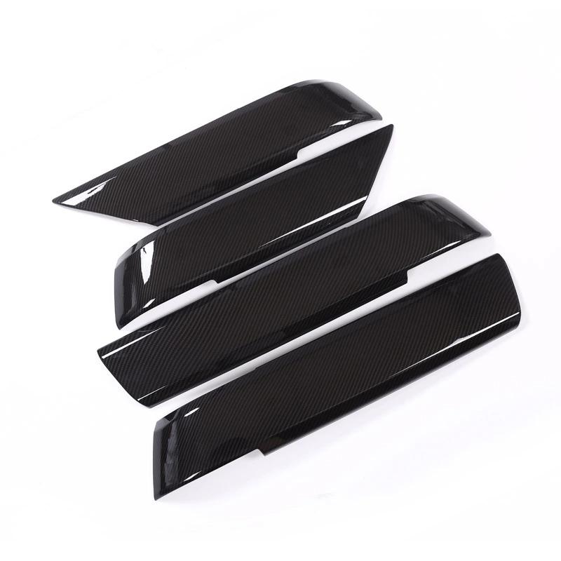 Carbon Fiber Style ABS Plastic Inner Door Decoration Cover Trim For Landrover Range Rover Sport RR Sport 2014-2020 Accessories