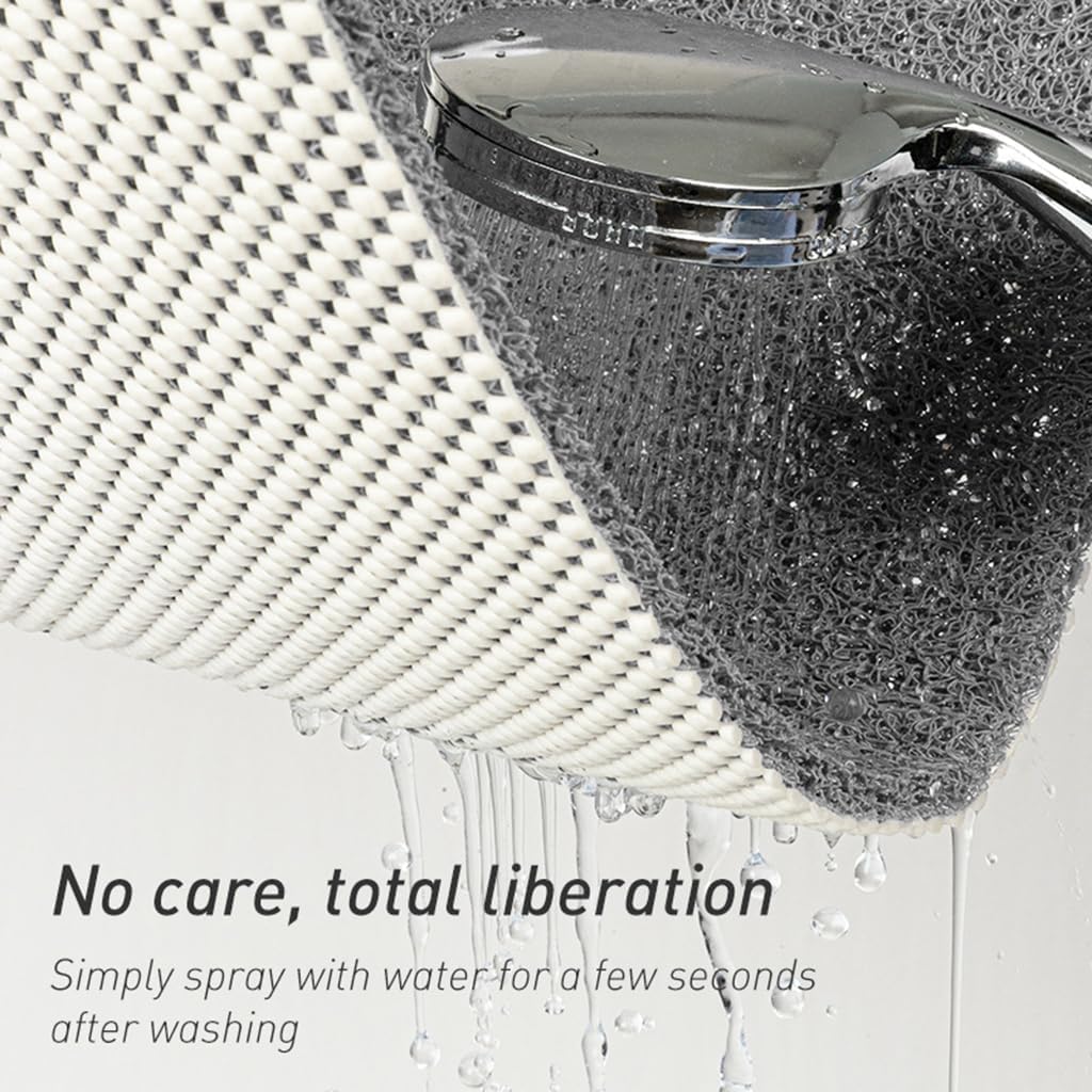 40*60/50*80cm Bath Rugs Non-Slip Bath Mat with Drain Holes Anti Mould Shower Mat for Inside Shower Washable for Bathroom Floor