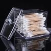 Cosmetic Storage Box New Acrylic Cotton Swabs Storage Holder Box Transparent Makeup Case Cosmetic Container