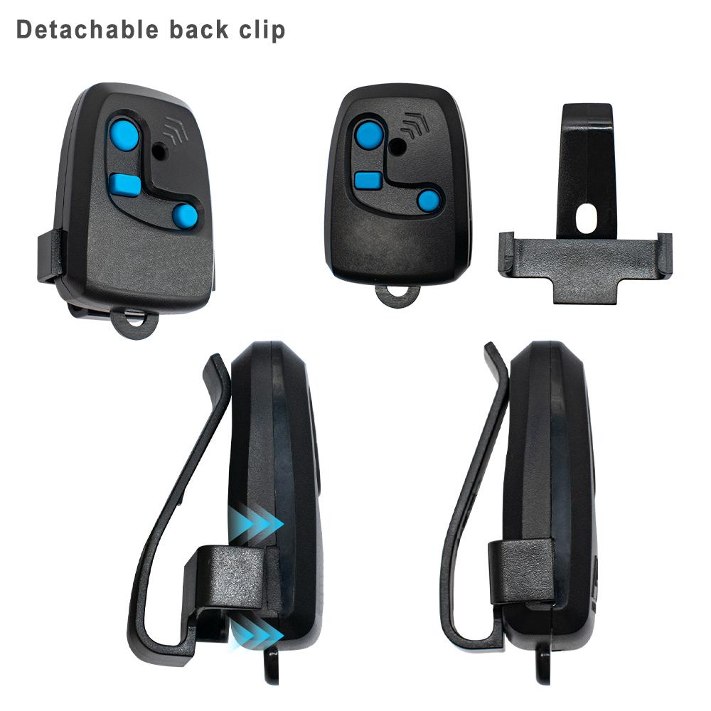 PECCININ Automatic Door Garage Remote Control Command Transmitter 433MHz Rolling Code 3 button