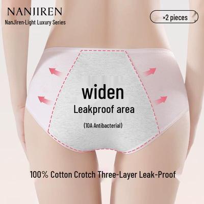 Girls' Cotton Anti-Leakage Period Briefs