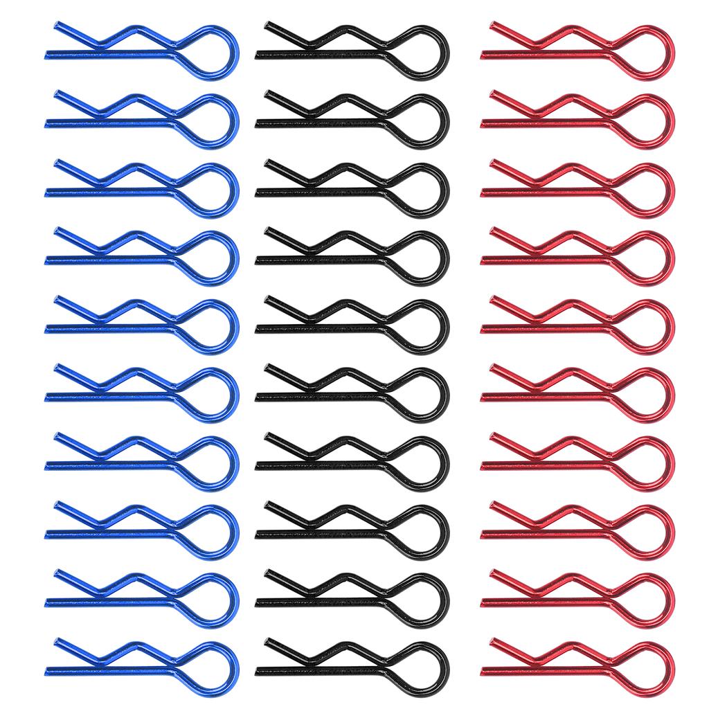10Pcs 7MM RC Car Shell Clip R?Shape Metal Body Clips Pins for 1/ 1/6 1/8 1/10 RC Car