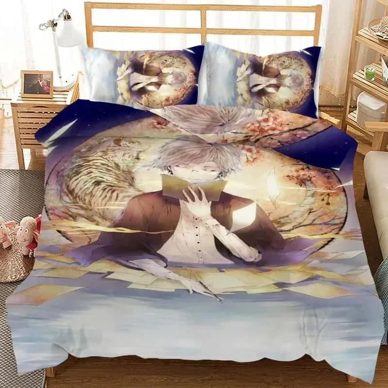 3D Kreslený Set Povlaku na Přikrývku Bungo Stray Dogs Příběhy Ztracených Ložní Sety Přikrývka Povlak na Přikrývku Povlak na Polštář Pro Domácí Textil