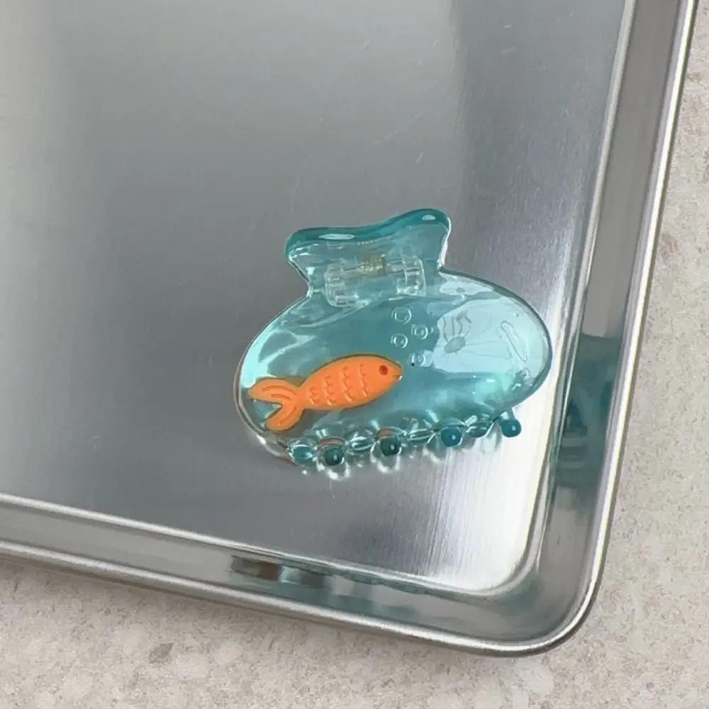 Fashion Transparent Fish Hair Claw Animal Small Shark Clip Acetate Hair Claw Hair Clip Korean Style Animal Hair Clip Party