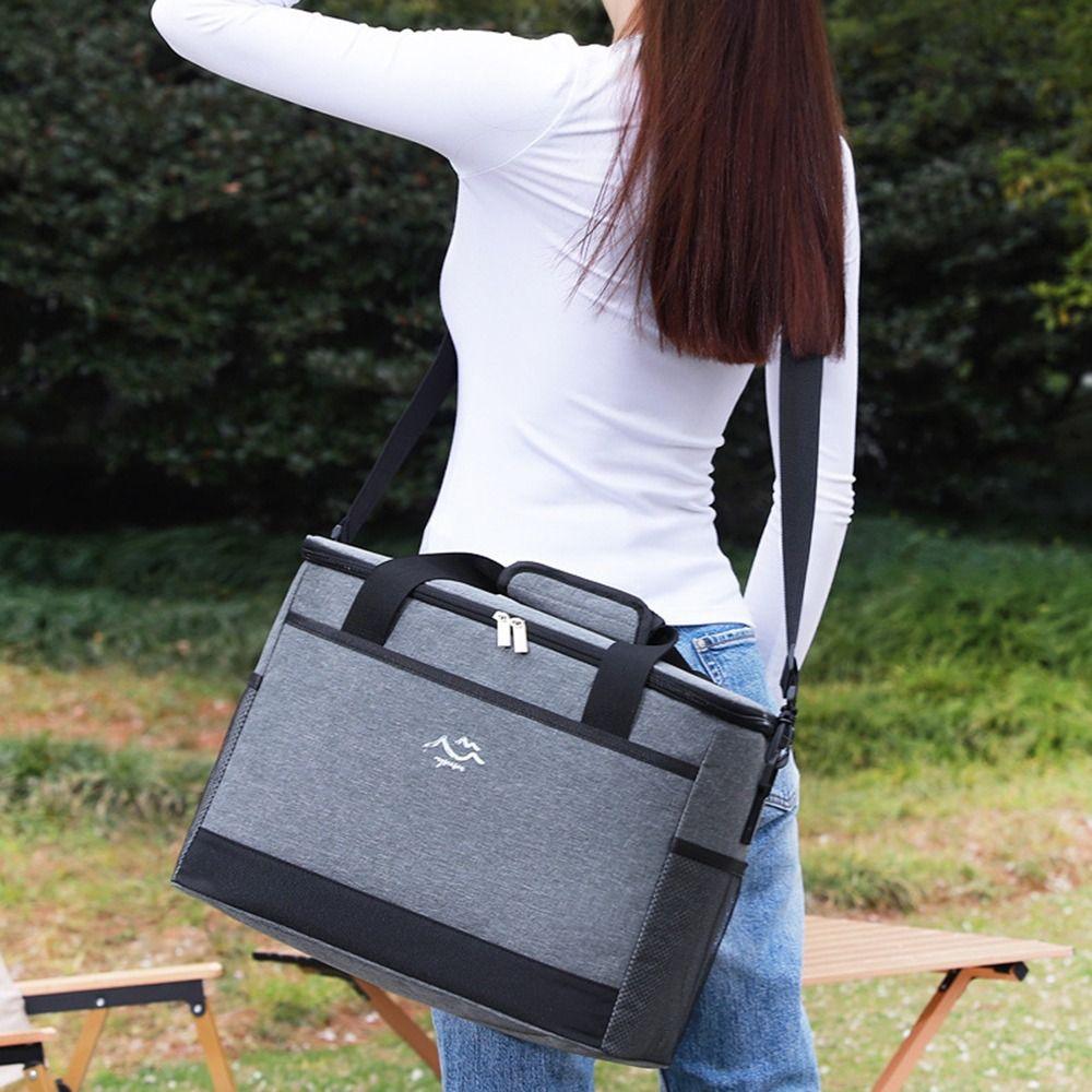 26L Food Storage Cooler Bag Large Capacity Thermal Lunch Case Picnic Bag  Family Activities
