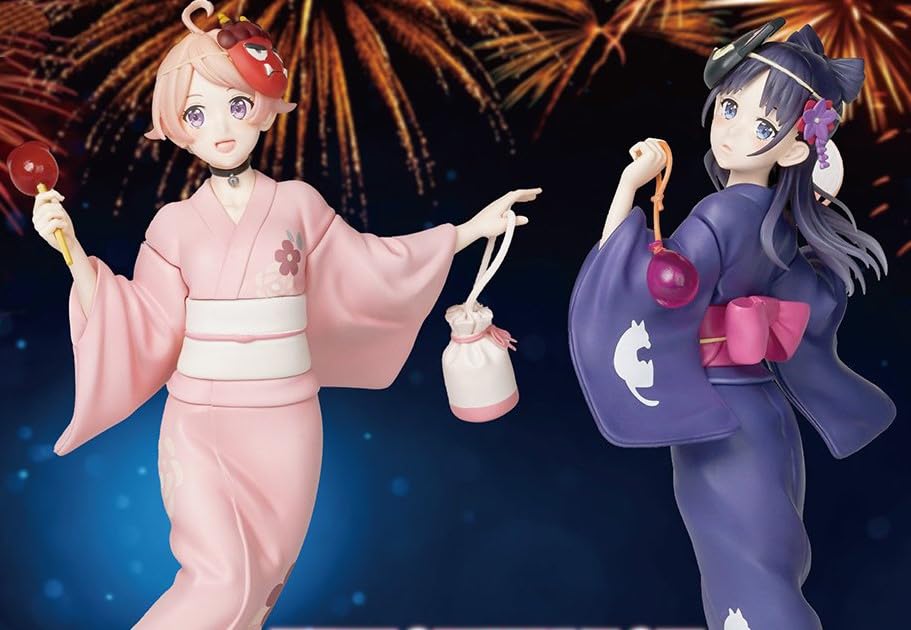 Nico Wakatsuki Nemu Miyao Yukata Figures from the TV Anime of Official Merchandise & "Witch Watch" [Set 2]