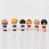 6pcs Haikyuu Hinata Shoyo Action Figure Anime Model Toy Doll Display Collectible