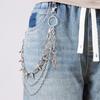 Unisex Punk Rock Spiked Multi-layer Waist Chain for Jeans
