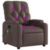 Massage Chair Brown Faux Leather