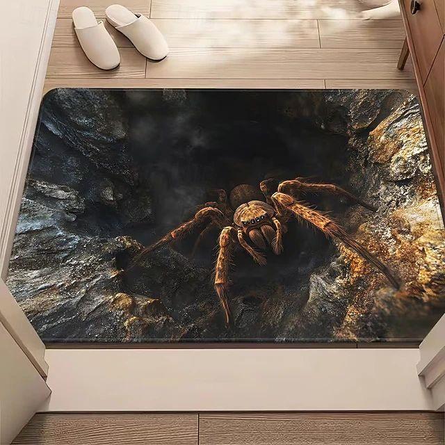 

Rabbit Hole Printed Door Mat Eagle Spider Rabbit Stone Hole 2D Printed Carpet Living Room Bedroom Foyer Floor Mat 40cm x 60cm