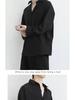 Men's Trendy Black Long Sleeve Korean Style Jacket - Spring/Autumn Casual White Shirt Alternative