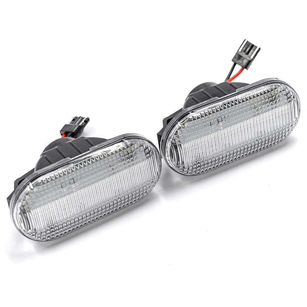 Amber Full LED Side Marker Lights, Clear Lens for Ni.ssan Z33 350Z Fairlady Z