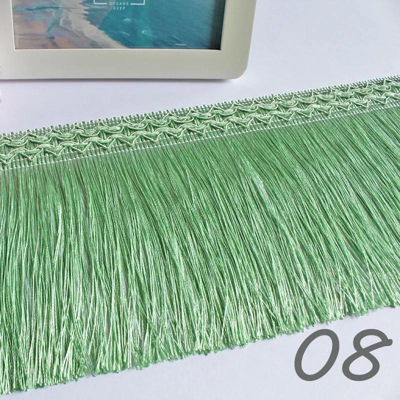 11.7M Braided Webbing Fringed Lace Boho Curtain Trim 16cm Width Polyester Tassel DIY Upholstery Decor European Trim Accessories
