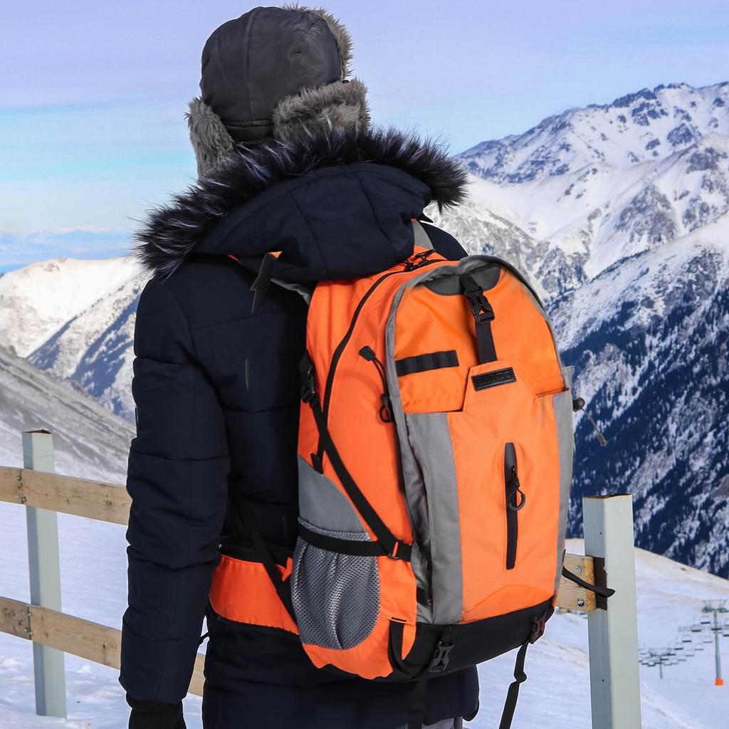 [Rongmu] Mountaineering Backpack, Large Capacity Hiking Backpack, Waterproof Backpack, Camping Backpack, Suitable for Travel, Mountaineering, Camping
