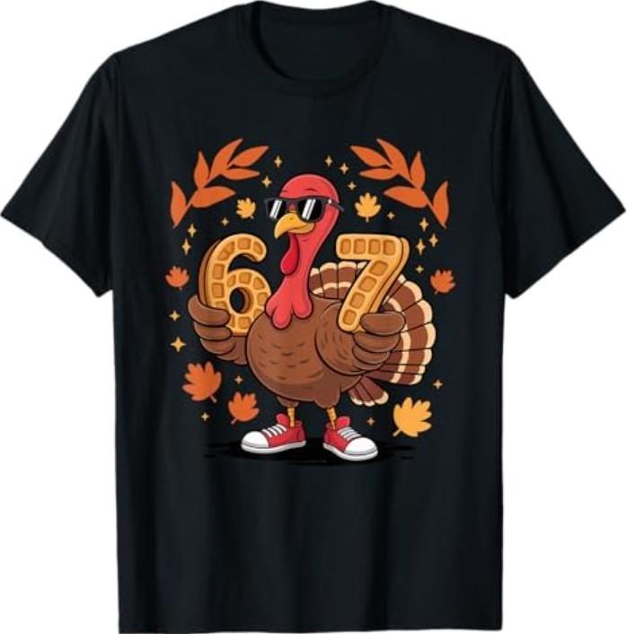 67 Meme Thanksgiving Turkey Day 6 7 Funny Holiday T-Shirt Unisex T-Shirt S