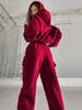 2025 Fall/Winter Women's Fashion Sportswear Casual Hoodie Set