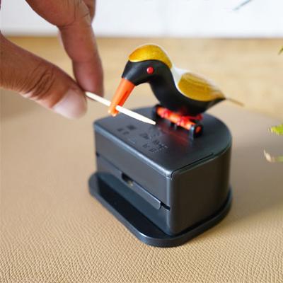 Kitchen Accessories Automatic Plastic Toothpick Dispenser Bird Toothpicks Container Toothpick Holder Box