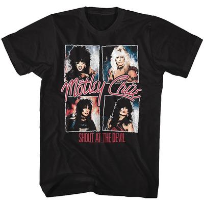 Motley Crue Shout At The Devil Musik T-Shirt Tops Tees Herren Damen Unisex