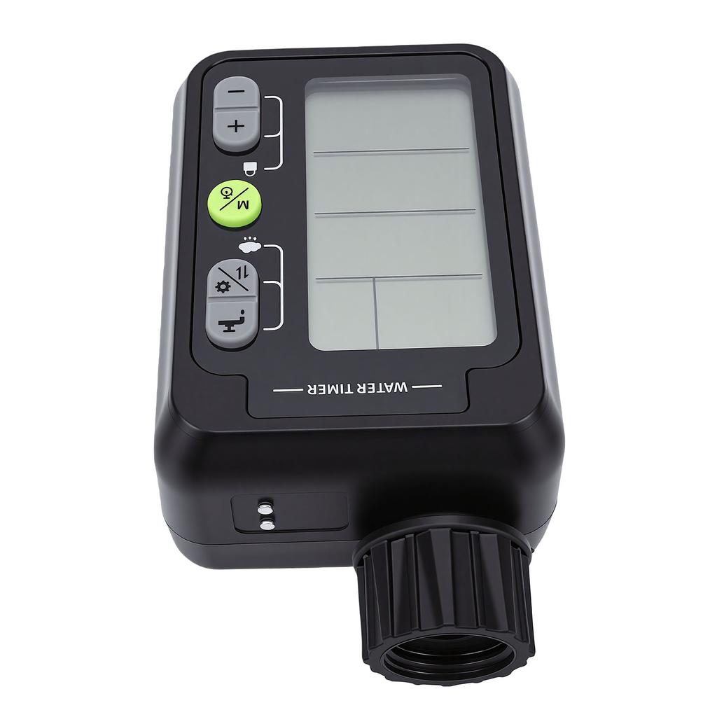 Wasserdurchflussmesser Wasserdichtes LCD-Display Bewässerungszeitschaltuhr mit Regensperre 9 Programmierbare Modi für Außenbereiche Gärten Rasenflächen