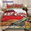 Vintage Cocacola Bottle Artwork Bedding 1 Duvet Cover 2 Pillowcase Without Core Soft And Comfortable Bedding Set Duvet Cover And Pillowcase