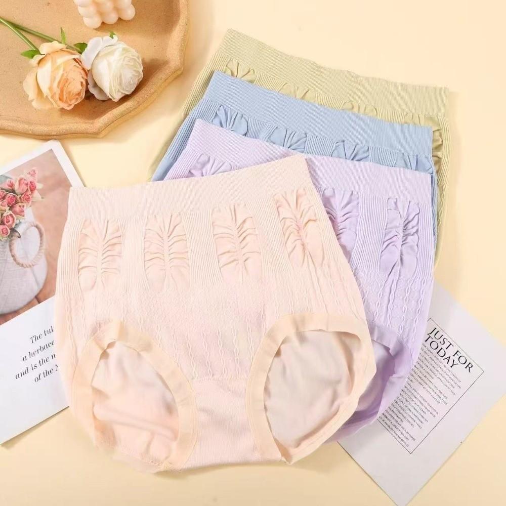 7Pcs High Waist Ruffles Briefs Female Lingerie Bow Underpants Sweet Women Panties Set Lady