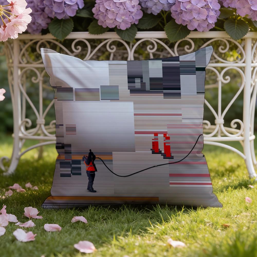 World Premium Printing Cushion Cover Home & Car Dual-Scene Pillow Cover: Reversible for Premium Comfort