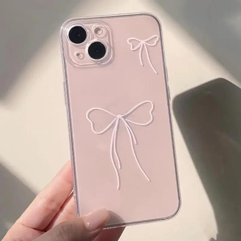 Cute Wave Point Bow Phone Case For Xiaomi Redmi Note 13 14 Pro Plus 5G 4G 12 Pro 12S 15C 14C 13C 12C 10C 11 10 10S 11S A5 A2 A3