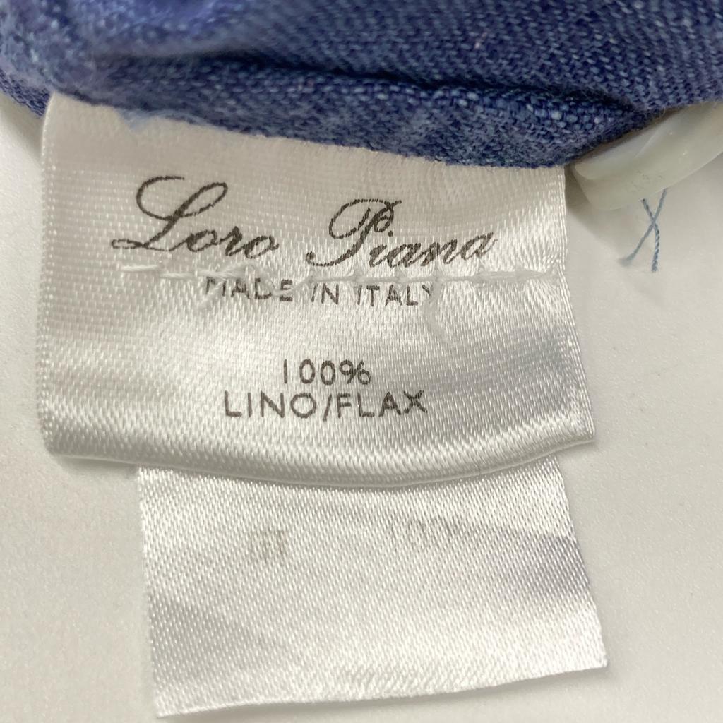 Loro Piana Short sleeve shirt tops blueUsed