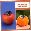 KALLORY Miniature Persimmons, Set of 6, Food Samples, Fruit Models, Fake Food, Dollhouse Parts, Crafts, DIY, Photography Accessories, Figurines,