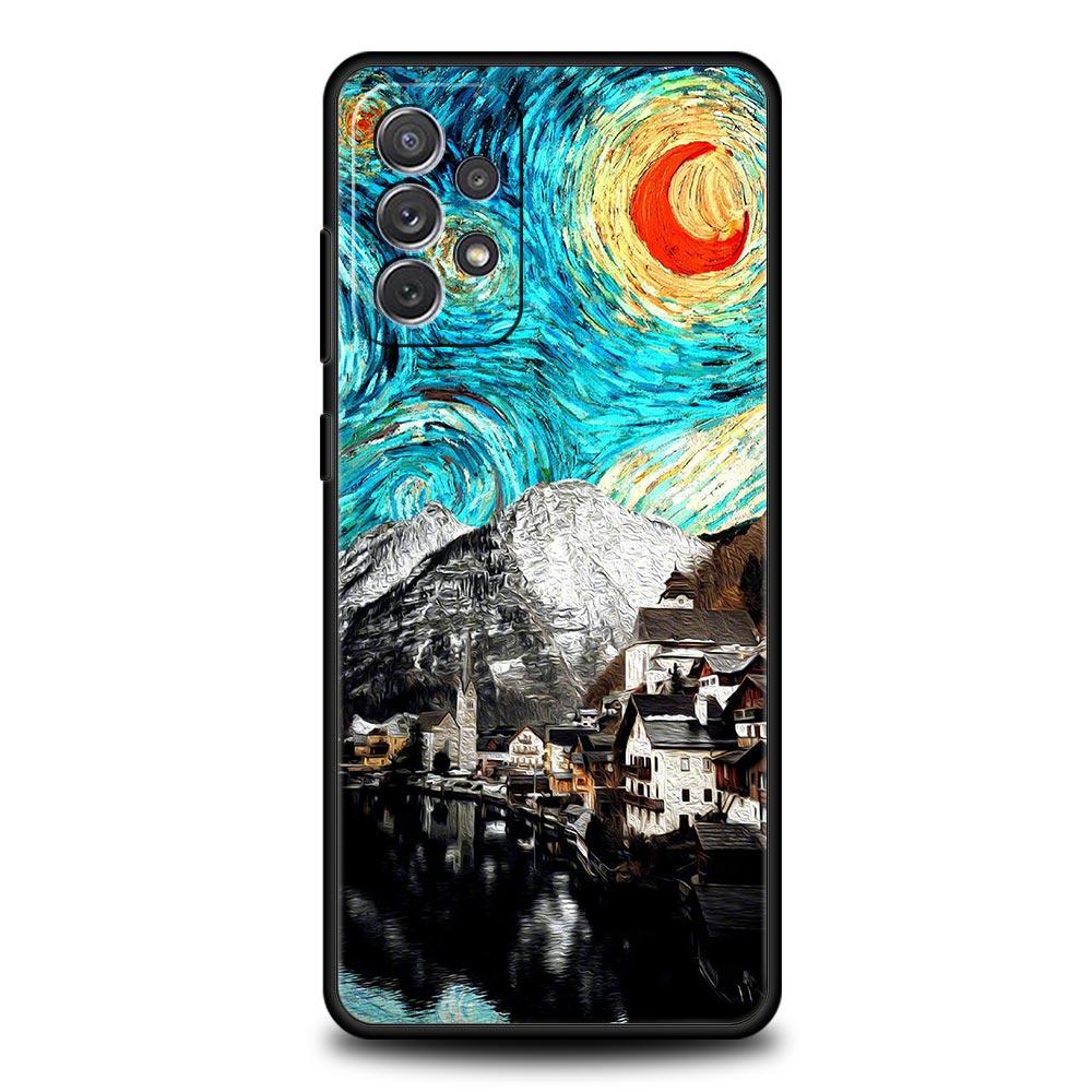 Retro Van Gogh Oil Painting Case for Samsung A51 A71 A21S A12 A11 A31 A41 A52 A32 A01 A23 A33 A53 A73 A03S A05S A13 5G A34 Cover
