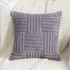 B030 Soft Throw Pillows Woven Plush Falai Pile Pillow Cover Solid Color Sofa Cushion Plain Color Double-sided Pillows