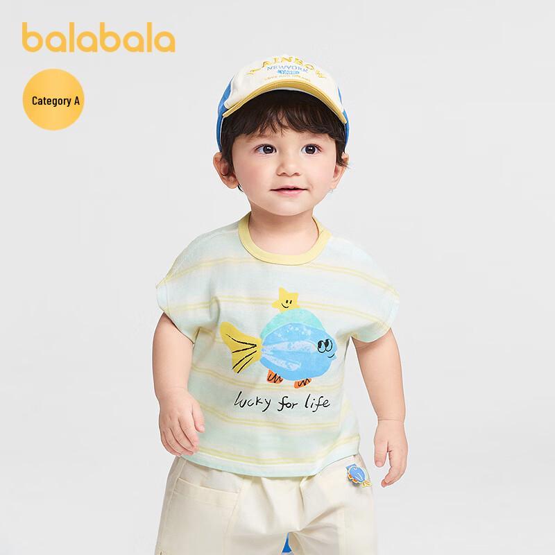Balabala Baby Cartoon Short Sleeve T-Shirt 73