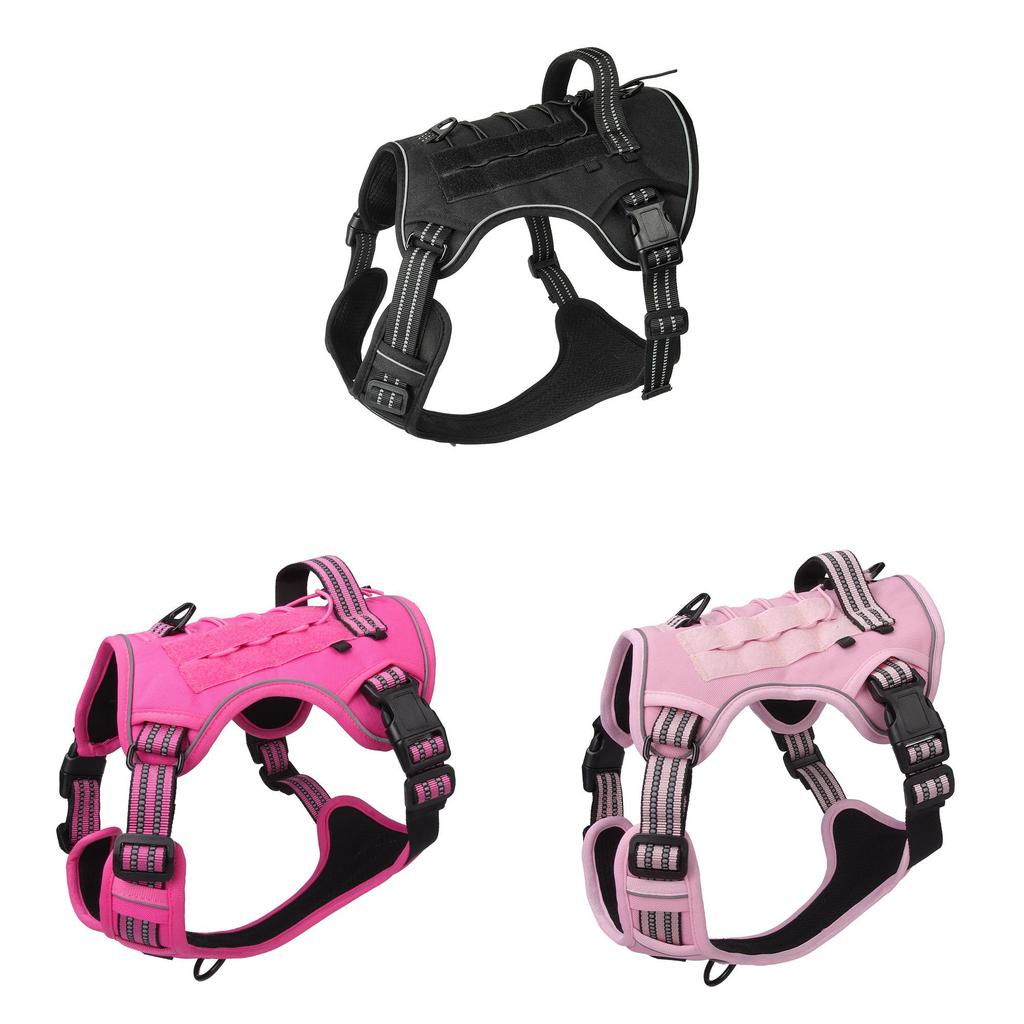 Tactical Vest For Dogs Nylon Outdoor Training Reflective Pouch For Active Pets