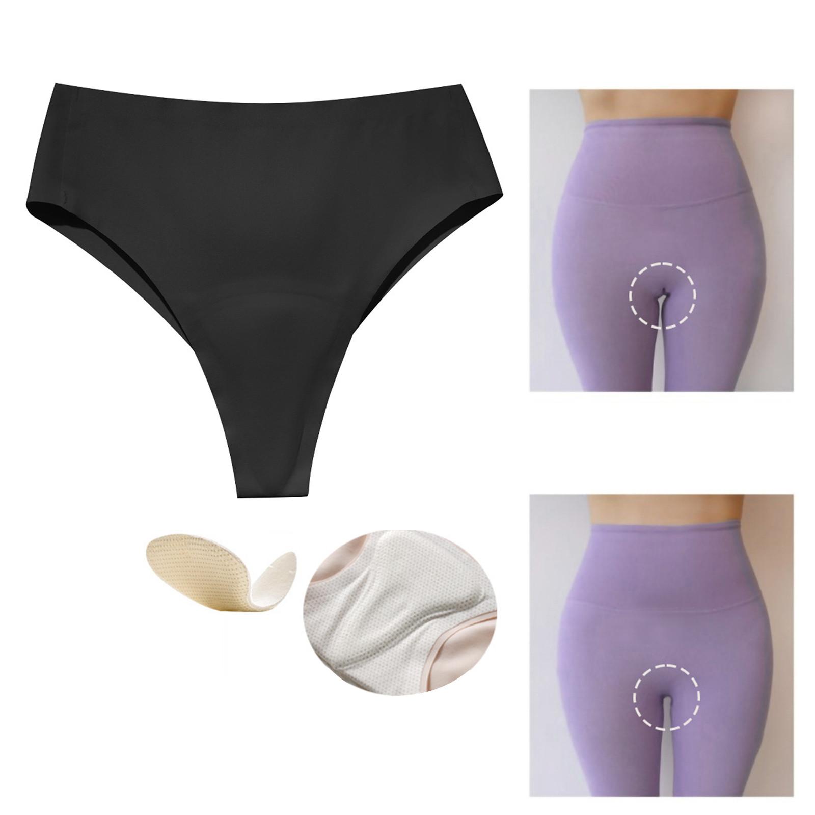 

Женские менструальные трусики со средней талией, хлопковые послеродовые женские трусики, полностью закрытые трусики Large чёрный