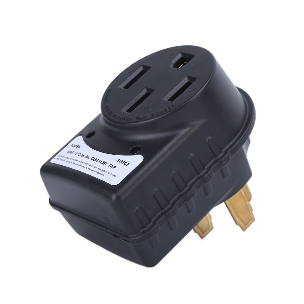 125 250V RV Surge Protector 50A Male To 50A Female Adapter Plug 3150J with LED Indicator for Travel Trailers Campers