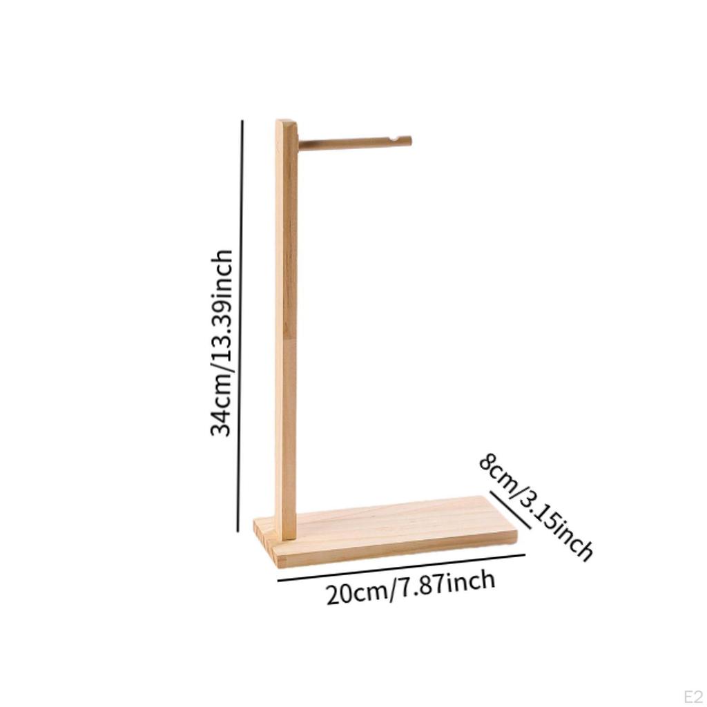 Kopfhörerständer für Schreibtisch, Hölzerner Zuhörerhalter, Vielseitige Tischplatten -Holzspiel -headset -ständer,