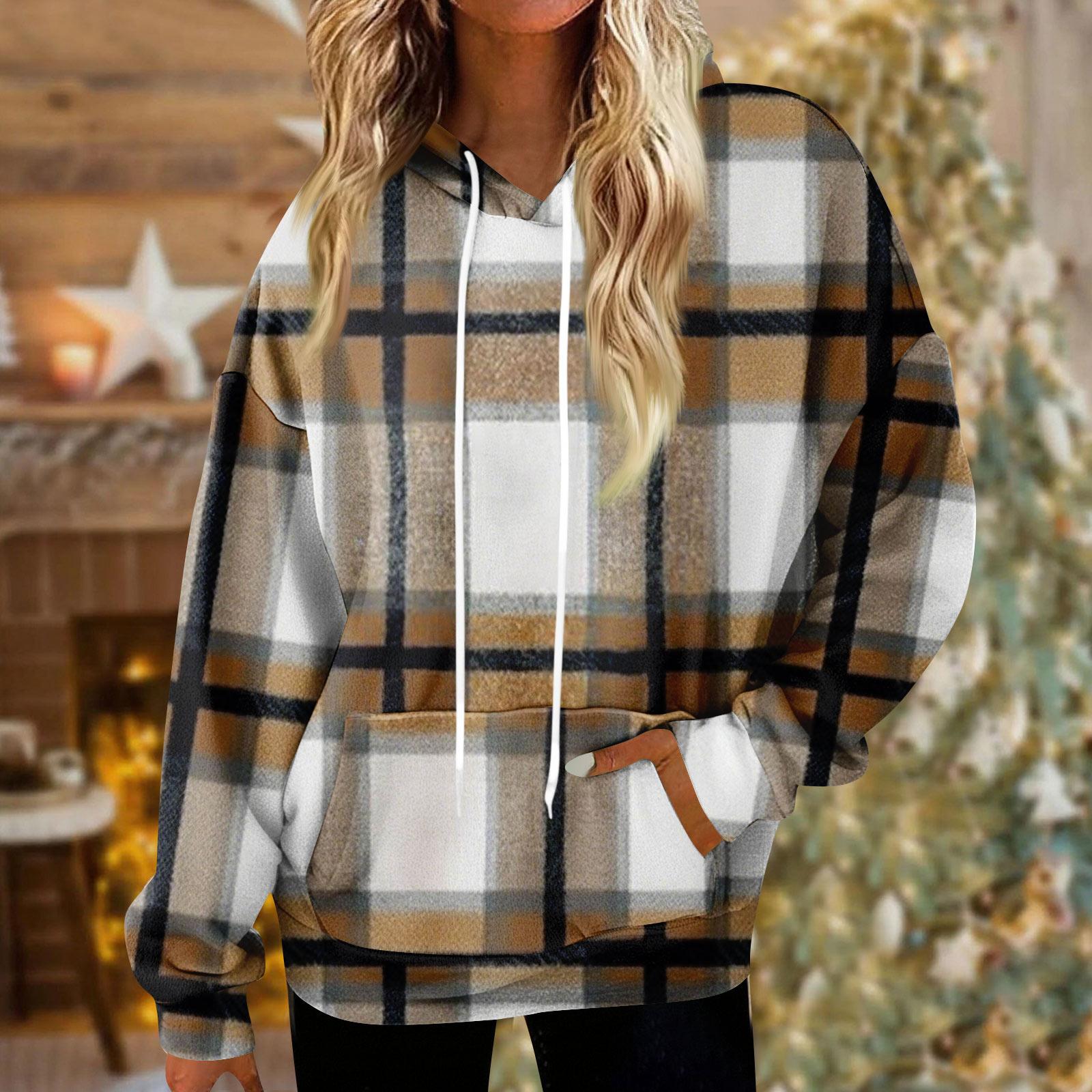 

Толстовки для женщин оверсайз зимние плюшевые милые свитшоты пуловер модная осенне-зимняя одежда XL кофейный