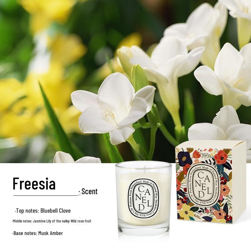 

50 г Ароматерапевтическая стеклянная свеча - Долгоиграющий аромат Сувенир