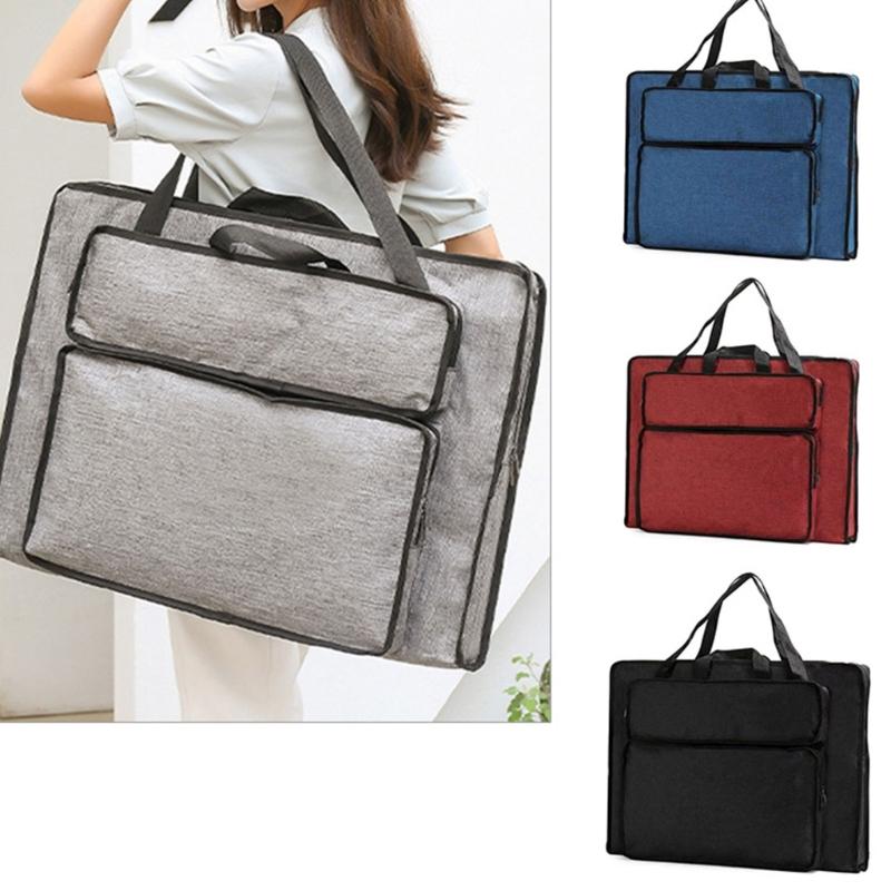 4K/8K Art Portfolio Bag Practical Portfolio Tote Drawing Board Bag for Brushes