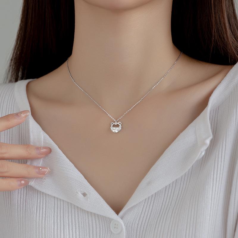 Little Tiger Zodiac Clavicle Chain - Cute Tiger Pendant Necklace for Girlfriend's Birthday or Christmas Gift