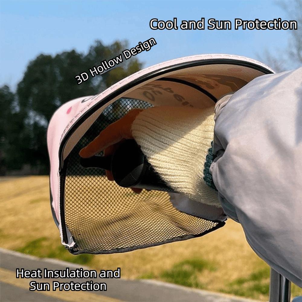 Sun Protection Electric Vehicle Grip Muffs 3D Design Scooter Sunshade Cover  Motorcycle