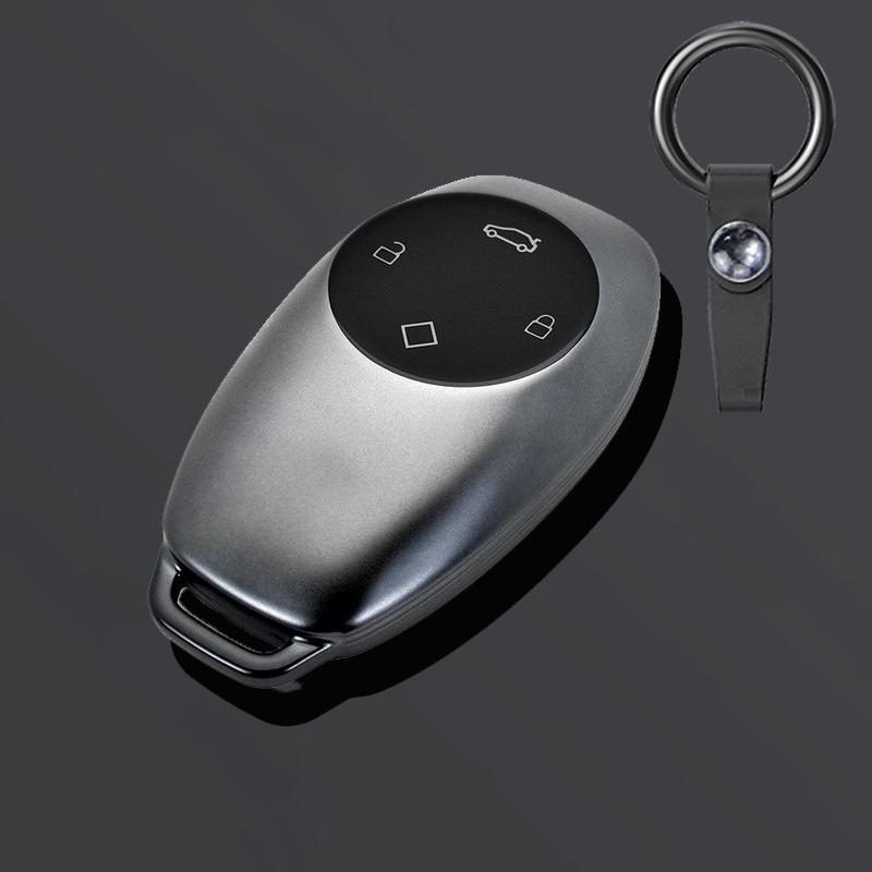 Grey Tpu Car Key Cover Case Shell Holder For Leapmotor T03 S01 C11 4Button Key Car Accessories