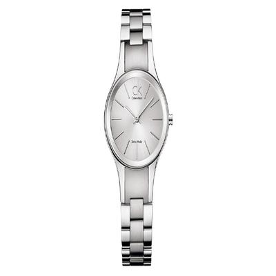 Watch Quartz Movement Stainless Steel Strap 28mm Silver Dial Women's Watch 30 Meters Waterproof K4323185