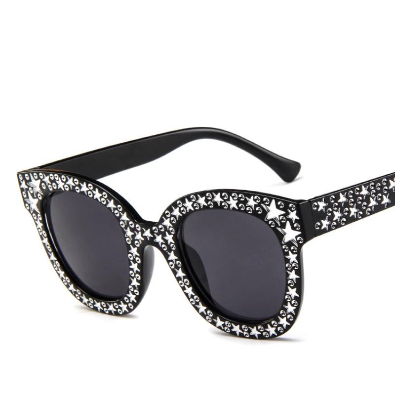 Vintage Woman Cat Eye Sunglasses Stars Sunglasses For Women Fashion Sun Glasses Brand Designer Eyewear Uv400