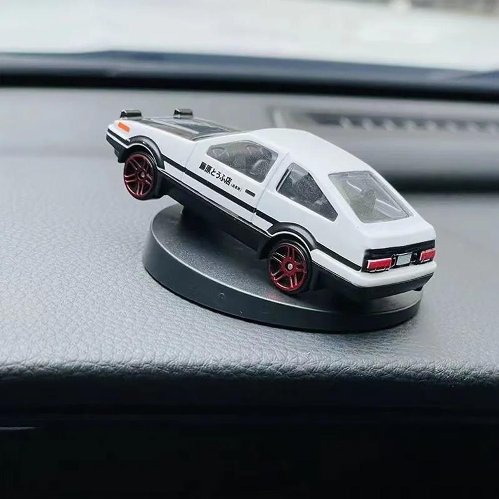 AE86 Auto Drift Rotating Alloy Car Model Turning Gyroscope Car Interior Center Console Classic Decorative Ornaments Holiday Gift